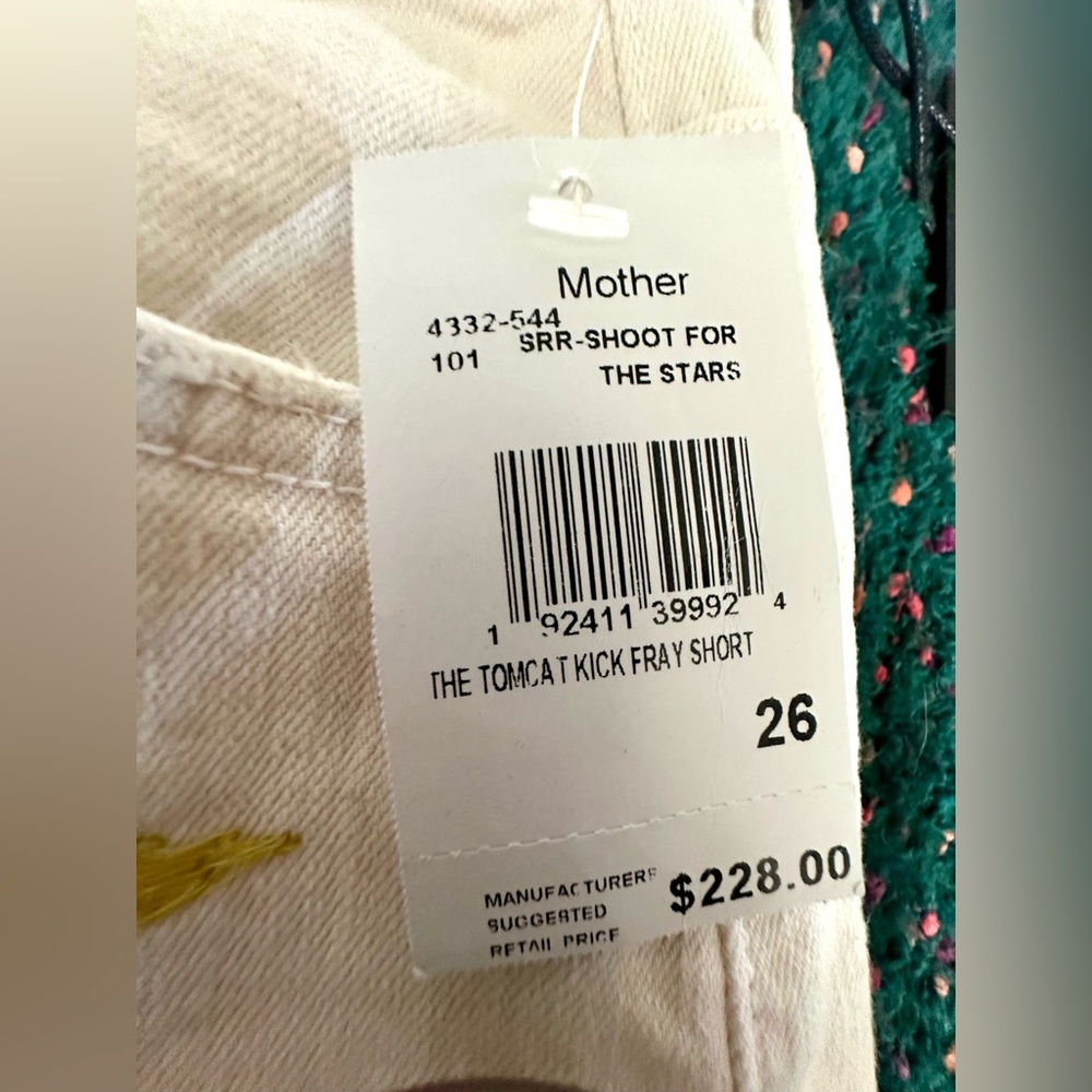 RARE MOTHER NWT The Tomcat Kick Fray Short in Shoot For The Stars—26 - Picture 3 of 14
